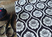 Load image into Gallery viewer, Little Tote, Black x White Floral, tbls0002