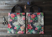 Load image into Gallery viewer, Little Tote, Kimono Floral Black, tbls0017