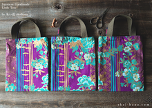 Load image into Gallery viewer, Little Tote, Kimono Floral Purple, tbls0018