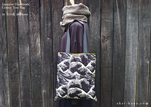 Load image into Gallery viewer, Japanese Handmade Tote, Ukiyoe Nami (Wave) tbml0011