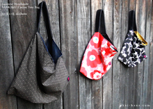 Load image into Gallery viewer, Japanese Handcrafted SANKAKU Tote, Sayagata ⦿tbml0027