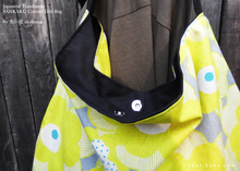 Load image into Gallery viewer, Japanese Handcrafted SANKAKU Tote, Large Floral Yellow ⦿tbml0031
