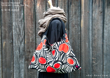 Load image into Gallery viewer, Japanese Handcrafted SANKAKU Tote, Surge Orange Red ⦿tbml0032