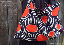 Load image into Gallery viewer, Japanese Handcrafted SANKAKU Tote, Surge Orange Red ⦿tbml0032