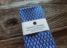 Load image into Gallery viewer, Japanese Printed Tenugui, Ajiro (Fish Net), tnkp0001