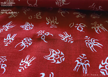 Load image into Gallery viewer, Japanese Printed Tenugui, Kumadori (Kabuki Makeup), tnkp0004
