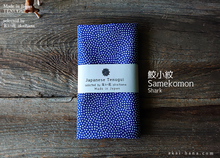 Load image into Gallery viewer, Japanese Printed Tenugui, Samekomon (Shark), tnkp0024