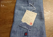 Load image into Gallery viewer, Japanese Handmade Linen Wrap Scarf, Bruch Painted Dots, Black x Ecru, 100% Linen