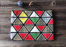 Load image into Gallery viewer, Repurposed Vintage Kimono Obi Clutch, Japanese Handmade ⦿z30c0002