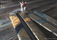 Load image into Gallery viewer, Vintage Kimono Obi Pen Case, Japanese Handmade, zc20p0003