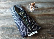 Load image into Gallery viewer, Japanese Handmade Pen Case, Sayagata, zc20p0006