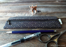 Load image into Gallery viewer, Japanese Handmade Pen Case, Sayagata, zc20p0006