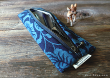 Load image into Gallery viewer, Japanese Handmade slim Pen Case, Aizome, zc20p0007
