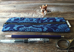 Japanese Handmade slim Pen Case, Aizome, zc20p0007