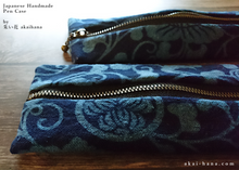 Load image into Gallery viewer, Japanese Handmade slim Pen Case, Aizome, zc20p0007