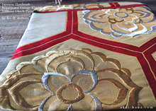 Load image into Gallery viewer, Repurposed Vintage Kimono Obi Foldover Clutch, Japanese Handmade, zc25f0002