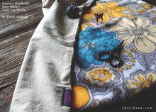 Load image into Gallery viewer, Baby Blanket/Adult Lap Blanket with Japanese Linen &amp; Fleece, Sand Beige ⦿blbj0022
