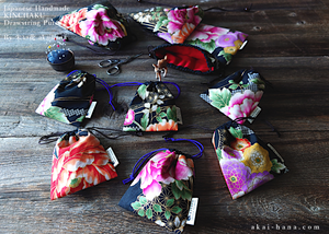 Wagara Kinchaku Drawstring Purse, 2 sizes ⦿kpjf0002