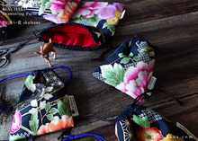 Load image into Gallery viewer, Wagara Kinchaku Drawstring Purse, 2 sizes ⦿kpjf0002
