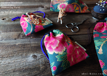 Load image into Gallery viewer, Wagara Kinchaku Drawstring Purse, 2 sizes ⦿kpjf0003
