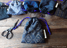 Load image into Gallery viewer, A Set of 6 Vintage Kimono Travel Jewelry Bags ⦿kpvk0004-9
