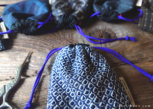 Vintage Kimono Travel Jewelry Bag ⦿kpvk0006