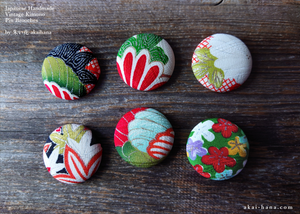 Vintage Kimono Pin Brooches ⦿pbvk0001-6