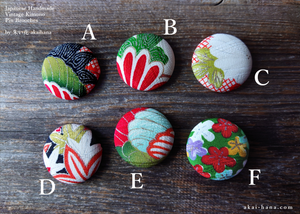 Vintage Kimono Pin Brooches ⦿pbvk0001-6