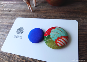 Vintage Kimono Pin Brooches, Set of 2 ⦿pbvk0008