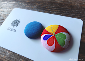 Vintage Kimono Pin Brooches, Set of 2 ⦿pbvk0011
