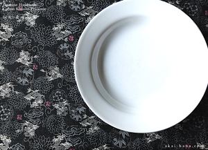 Reversible Japanese Handmade Placemats, Dragons and Chrysanthemums, Black ⦿pmjf0005