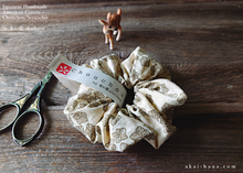 Load image into Gallery viewer, Japanese Handmade Scrunchies, Tiny Flowers ⦿scaf0025
