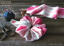 Load image into Gallery viewer, Japanese Handmade Kimono style Scrunchies , SAKURA Pink ⦿scjf0020
