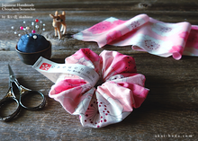 Load image into Gallery viewer, Japanese Handmade Kimono style Scrunchies , SAKURA Pink ⦿scjf0020
