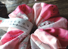 Load image into Gallery viewer, Japanese Handmade Kimono style Scrunchies , SAKURA Pink ⦿scjf0020
