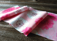 Load image into Gallery viewer, Japanese Handmade Kimono style Scrunchies , SAKURA Pink ⦿scjf0020
