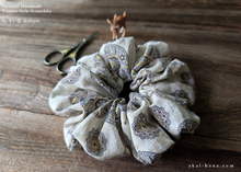 Load image into Gallery viewer, Japanese Handmade Scrunchies, Moroccan Breeze, 2 sizes ⦿scjf0022
