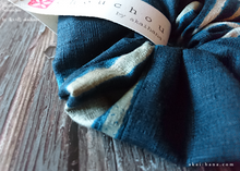 Load image into Gallery viewer, Japanese Handmade Kimono Style Chouchou/Scrunchies, Shade of Blue ⦿scjf0031
