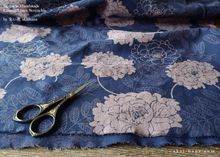 Load image into Gallery viewer, Japanese Handmade Scrunchies, Purple Dyed Floral from Thailand, scjf0088
