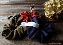 Load image into Gallery viewer, Japanese Handmade Solid Color Cotton Scrunchies, Dobby Weave 3 colors ⦿scjf0094-6
