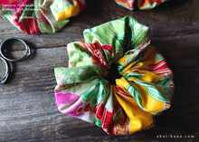 Load image into Gallery viewer, Japanese Handmade Kimono style Scrunchies ⦿scjf0108

