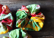 Load image into Gallery viewer, Japanese Handmade Kimono style Scrunchies ⦿scjf0108
