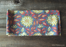 Load image into Gallery viewer, Japanese Handcrafted Scrunchies, Sand Blue x Brink Pink ⦿scjf0117
