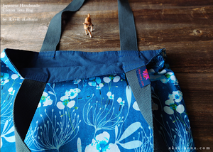 Handmade Tote, Blue Floral tbml0013