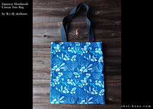 Handmade Tote, Blue Floral tbml0013