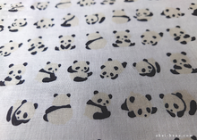 Load image into Gallery viewer, Japanese Cotton Double Gauze Tenugui, Panda ⦿tndg0002
