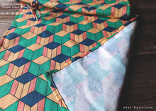Load image into Gallery viewer, Japanese Cotton Double Gauze Tenugui, Geometry ⦿tndg0004
