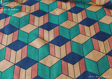 Load image into Gallery viewer, Japanese Cotton Double Gauze Tenugui, Geometry ⦿tndg0004

