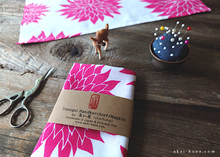 Load image into Gallery viewer, Japanese Handcrafted Tenugui Handkerchief, Dahlia Pink, tnha0004
