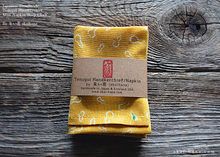 Load image into Gallery viewer, Japanese Tenugui Handkerchief with Hand Stitch, Hyōtan (Gourd) ⦿tnho0008
